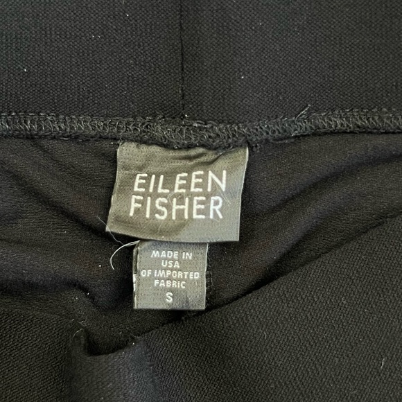 Eileen Fisher Washable Stretch Crepe Pants Black Sz: S - Picture 11 of 11